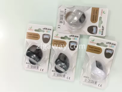 Digital Tasbeeh Counter – Portable Finger Prayer Bead Counter with LED Display