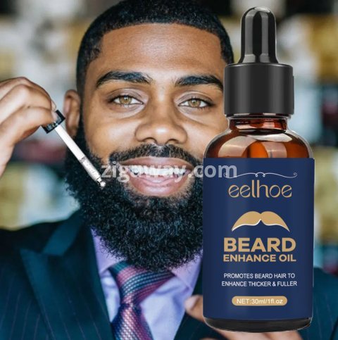 Herbal Beard Growth Essential Oil – Rapid Beard Thickening, Repair & Moisturizing Care for Men